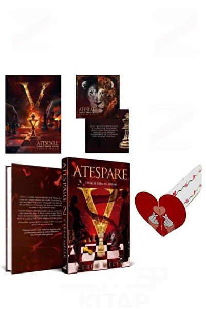 İndigo Kitap Ateşpare 2(Ciltli)Özel Tasarım Hareketli Kalp Ayraç Hediyeli