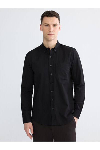 LC Waikiki قميص رجالي من الجبردين ذو قصة عادية من بيك للموسم الجديد