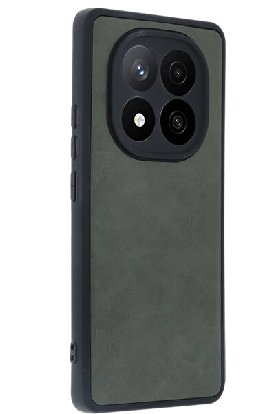 SİBELORAHOME Newface Xiaomi Redmi Note 14 Pro 5G حافظة Aras جلدية - أخضر داكن