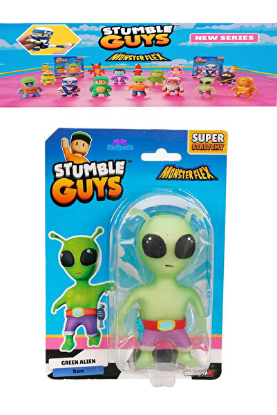 hediyecik Stumble Guys Stretch Esnek Uzayan Figür Yeni Seri - Green Alien