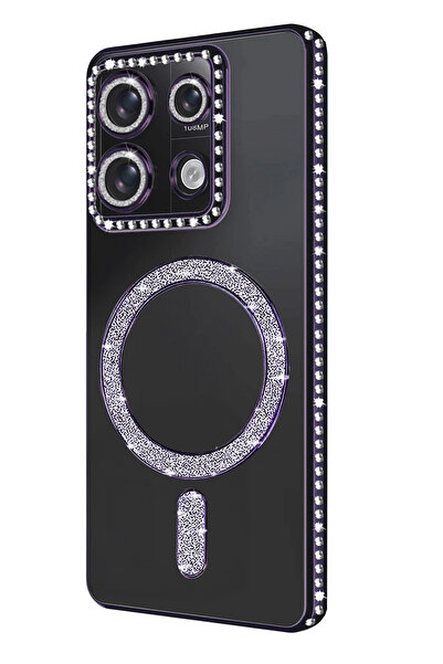 SİBELORAHOME حافظة Newface Xiaomi Redmi 13C Joke Glitter Magneticsafe - أرجوا...