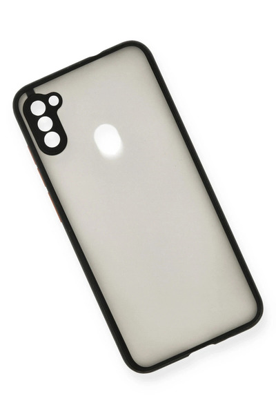 ykavm غطاء حماية سيليكون مونتريال لهاتف سامسونج جالاكسي A11 من نيو فيس - أسود