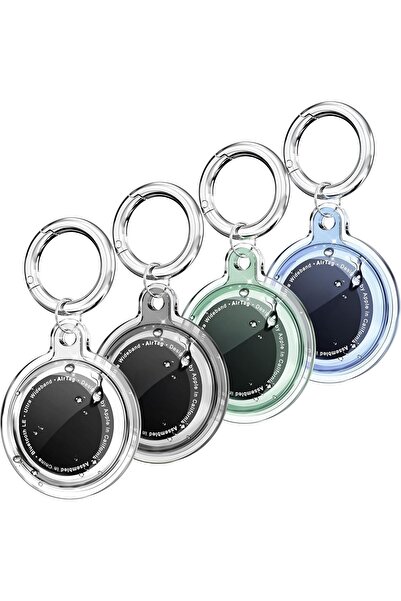 BRF TrendySell Airtag için Su Geçirmez Ultra Şeffaf Görünümlü Silikon Kılıf v...