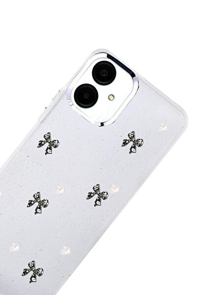 ZEMİRA HOME غطاء نيو فايس سامسونج جالاكسي A07 4G بنمط الفيونكة - نمط 8