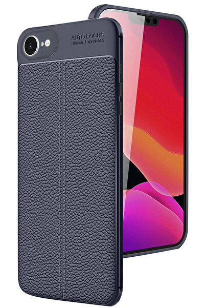 POYRAZ MARKET غطاء Newface لهاتف آيفون 16E بتركيز تلقائي - أزرق داكن