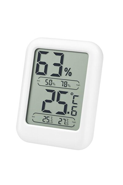 BRF Hepsifur Orret Home Mini Masa Üstü Dijital Termometre ve Nem Ölçer – Komp...