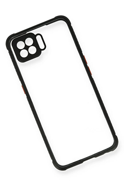 FREEDOM STOREE جراب Newface لهاتف اوبو A73 مصنوع من السيليكون الشفاف - أسود