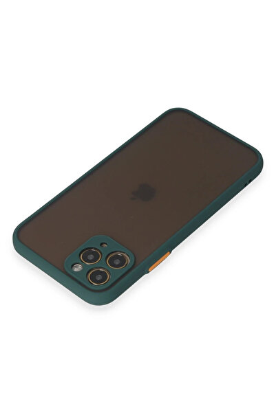 CT STONES غطاء حماية سيليكون مونتريال لهاتف آيفون 11 برو من نيو فيس - أخضر