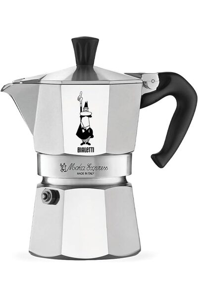 BRF KYonlineSell Bialetti - Moka Express: ماكينة تحضير الإسبريسو على الموقد ب...