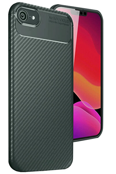 POYRAZ MARKET حافظة Newface لهاتف آيفون 16E غطاء كربوني بتركيز تلقائي - أخضر ...