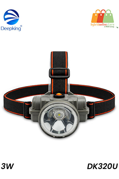 deepking مصباح رأس LED قابل لإعادة الشحن، بقوة 3 واط، بإضاءة مركزة ووضعين، وش...