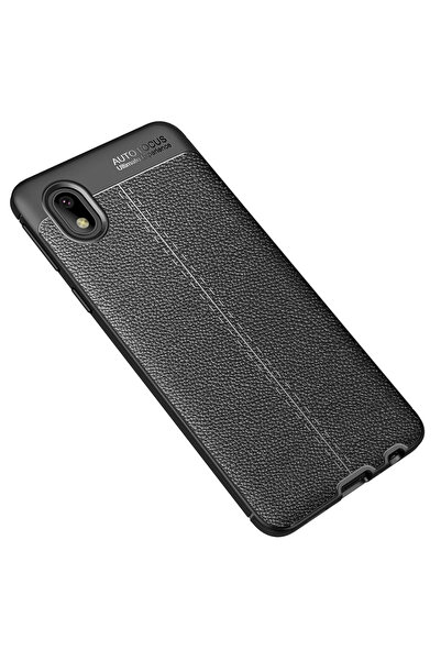 ZEMİRA HOME غطاء Newface لهاتف Samsung Galaxy A01 Core بتركيز تلقائي - أسود