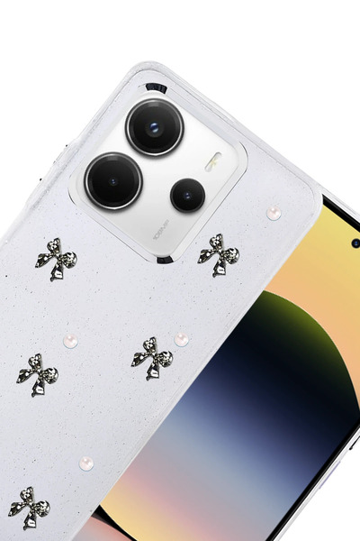 FREEDOM STOREE غطاء نمط القوس الجديد لهاتف Xiaomi Redmi Note 14 4G - النمط 8