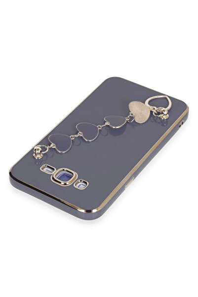 Kazan Hobi نيوفيس حافظة سامسونج جالاكسي J7 من السيليكون - رمادي