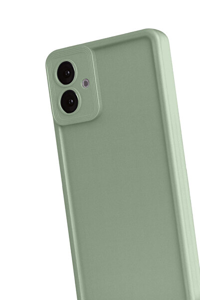 POYRAZ MARKET نيوفيس سامسونج جالاكسي A07 4G فييرا سيليكون - أخضر فاتح