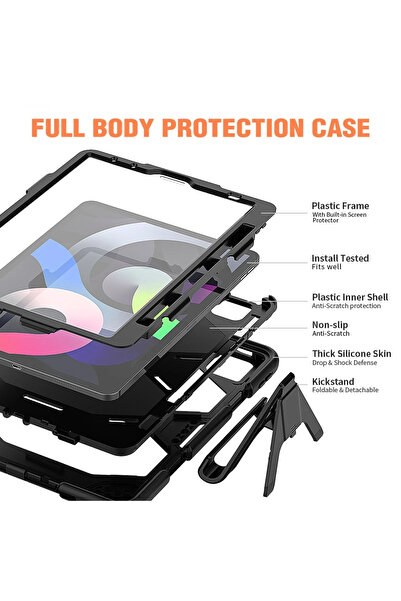 ZEMİRA HOME غطاء حماية لجهاز ايباد برو 11 (2020) من نيو فيس - جريفين - أسود