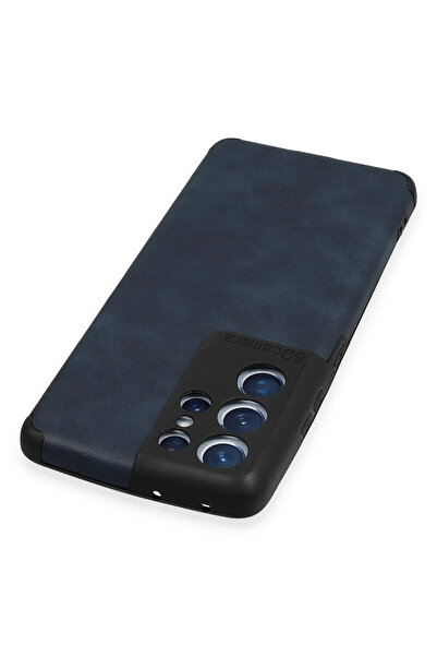 FREEDOM STOREE نيوفيس حافظة سامسونج جالاكسي S21 الترا حلقة جلدية سيليكون - أز...