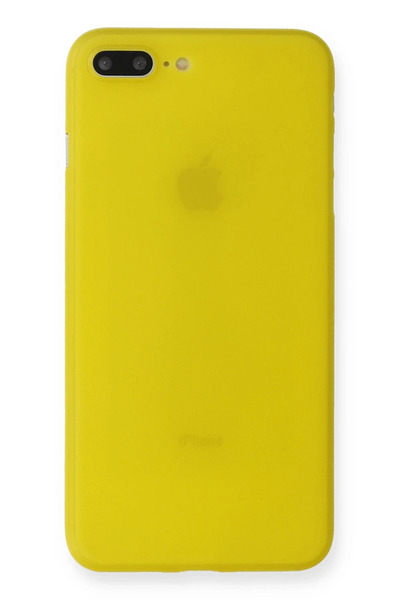 FREEDOM STOREE حافظة نيو فيس لهاتف آيفون 7 بلس بغطاء رفيع للغاية - أصفر