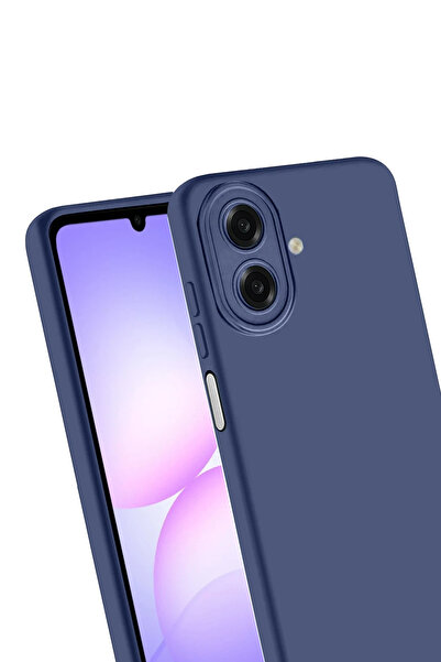 İsmiyle Al نيوفيس سامسونج جالاكسي A07 4G فيرست سيليكون - أزرق داكن