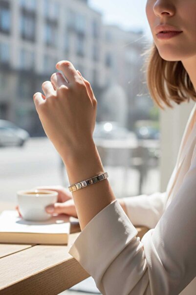 Aware Time Italian Charm Unisex Bracelet - Stainless Steel, Suitable for Ever...