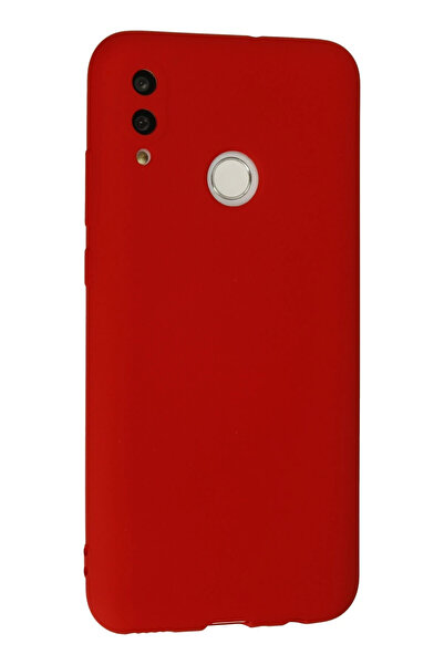 MKR حافظة نيو فيس هواوي بي سمارت 2019 مصنوعة من السيليكون المخملي - أحمر