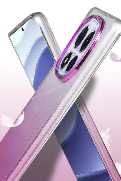 FREEDOM STOREE غطاء لامع جديد لهاتف Xiaomi Redmi Note 14 Pro 4G - وردي