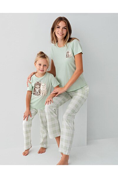 Rolypoly Mother-Daughter Pajama Set (Sold Separately) 100% Cotton – Short-Sle...