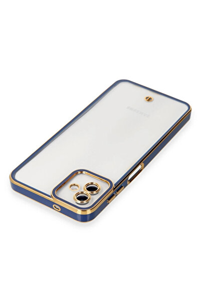 ZEMİRA HOME نيوفيس حافظة سامسونج جالاكسي A04 من السيليكون - أزرق