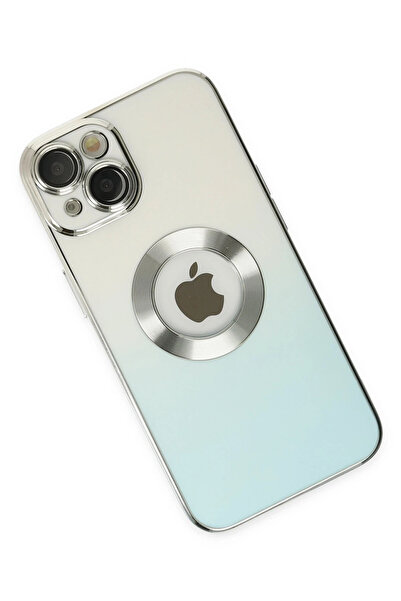 POYRAZ MARKET حافظة نيو فيس لهاتف ايفون 14 بلس من السيليكون - تركواز