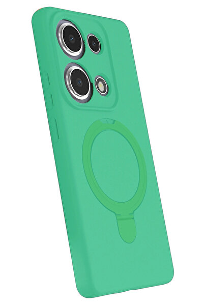 BALCI غطاء حماية نيو فايس شاومي ريدمي نوت 13 برو 4G مع حامل ماج سيف - أخضر