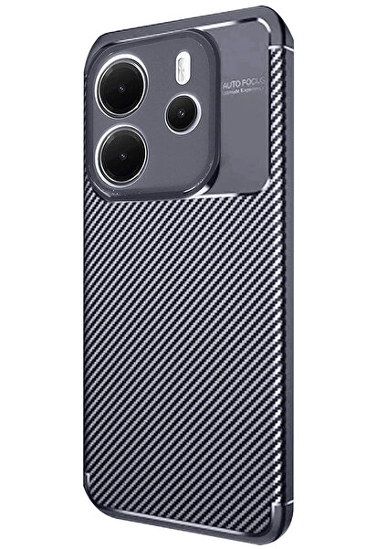 CepteToptan حافظة Newface Xiaomi Redmi Note 14 4G ذات غطاء كربوني بتركيز تلقا...