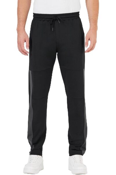 BRF Elizberrasell Men's Black Standard Fit Regular Cut Straight Leg Pocket Zi...