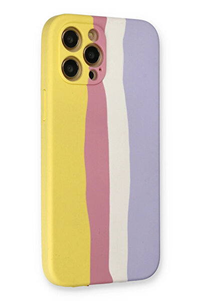 Ş&A BOUTIQE حافظة Newface لهاتف آيفون 12 برو ماكس من السيليكون الرخامي - أصفر...