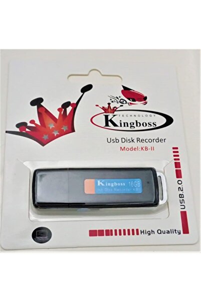 BRF TrendySell Kingboss 16gb Taşınabilir Mini Ses Kayıt Cihazı Usb 2.0