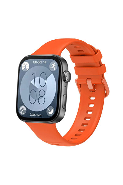 FREEDOM STOREE Newface Huawei Watch Fit 3 حزام كلاسيكي - برتقالي