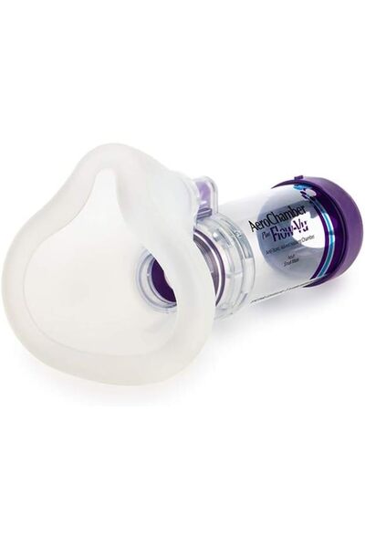 Genel Markalar Hepsifur AEROCHAMBER - PLUS FLOW-VU Anti - Static Valved Holding Chamber (MOR YETİŞKİN KÜÇÜK MASKE)