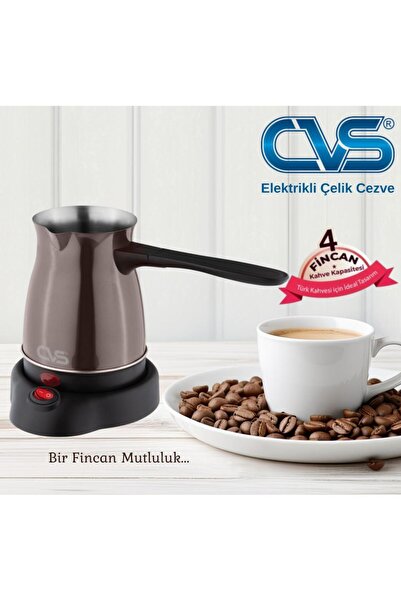 CVS DN 19833 Elektrikli Çelik Cezve Kahverengi
