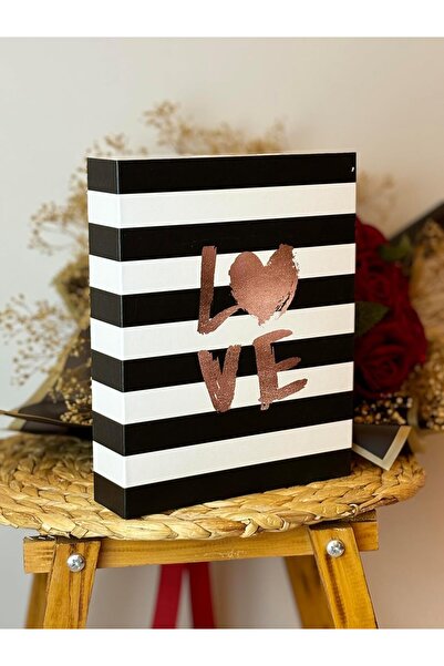 BRF PazarDunyasi Rabsev Fotoğraf Albümü 10x15cm 200 Lük Renkli Love Desenli A...