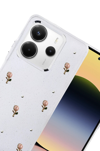 FREEDOM STOREE غطاء نمط القوس الجديد لهاتف Xiaomi Redmi Note 14 4G - النمط 6