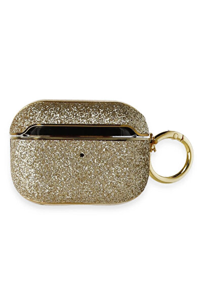 POYRAZ MARKET غطاء حماية لسماعات إيربودز برو (الجيل الأول) من نيو فيس - ذهبي