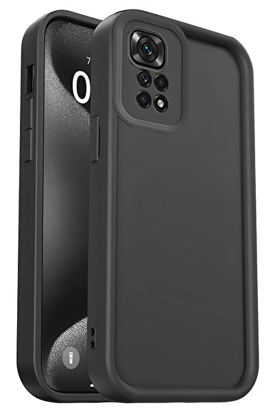 ZEMİRA HOME نيوفايس حافظة شاومي ريدمي 10 2022 فييرا سيليكون - اسود