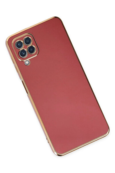 POYRAZ MARKET نيوفيس حافظة سامسونج جالاكسي A22 فوليت سيليكون - أحمر