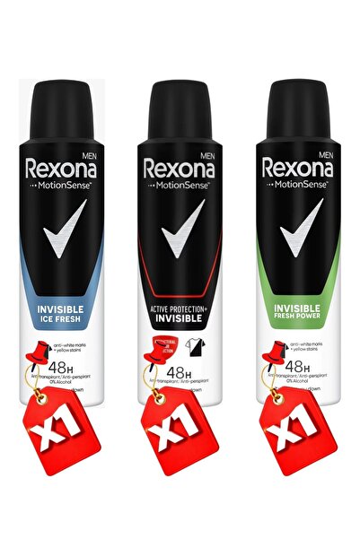Rexona Men Spray Invisible Ice Fresh 150Ml + Invisible Active Protection 150M...