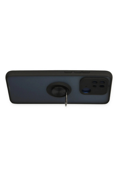 FREEDOM STOREE نيوفايس حافظة شاومي ريدمي 10 سي مونتريال سيليكون مع حلقة - أسود