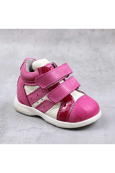 tino Children's sports boots, made of natural leather 3237-FUCSIA/WHITE