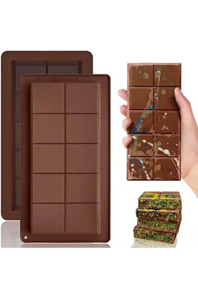 BRF قالب شوكولاتة دبي من إليز بيراسيل، قالب سيليكون للشوكولاتة خالٍ من مادة B...