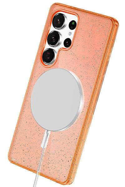 CT STONES غطاء جوكو سامسونج جالاكسي S25 الترا ستار ماج سيف - برتقالي