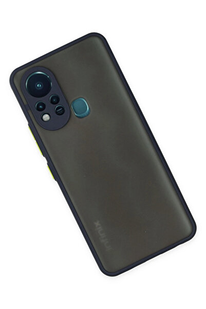 ZEMİRA HOME نيوفايس حافظة انفينيكس هوت 11 اس غطاء سيليكون مونتريال - أزرق داكن