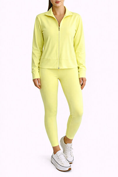 Paw Garage Women's Ohs Top and Bottom Set, Jacket and Leggings Tracksuit Set