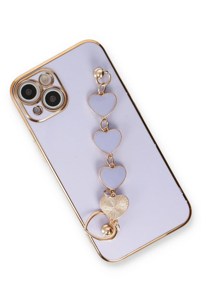 ZEMİRA HOME حافظة نيو فايس آيفون 14 إيسيلا سيليكون - أرجواني